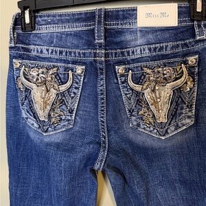 Like New Gorgeous Miss Me Los Angeles Curvy Boot Jeans With 30” Inseam